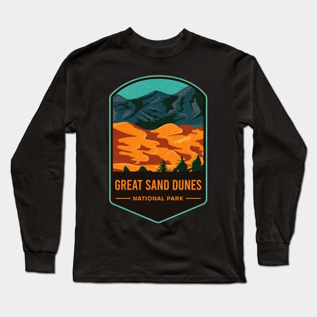 Great Sand Dunes National Park Long Sleeve T-Shirt by JordanHolmes